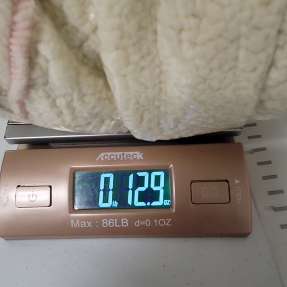 Out From Under Scarlet Fleece Zip Up Hoodie Size S Sherpa Oversized Cream Pink - Picture 10 of 11